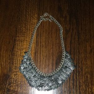 silver myan coin necklace